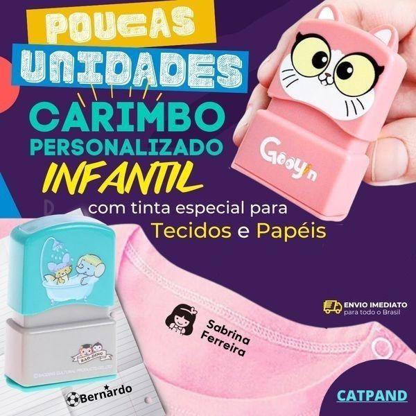 Carimbo Personalizável para Roupas - CatPand