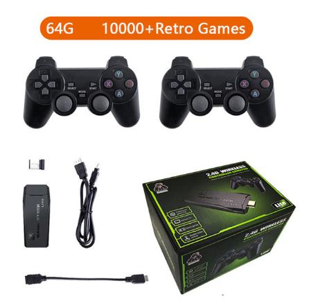 Game Stick 4k Retrô Lite 15000 Jogos 2 Controles sem Fio